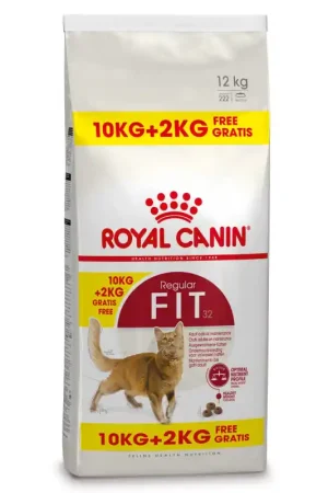 Royal Canin Bonusbag Fit 32 10 + 2 kg GRATIS Laatste Versie