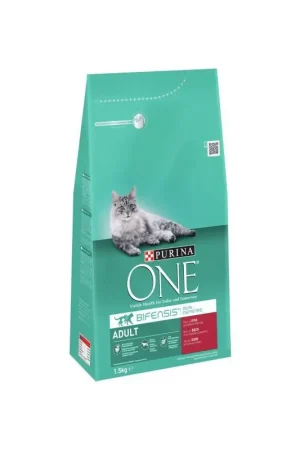 Purina One Adult Rund en Volkoren Granen 1,5 kg Aanbieding