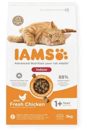 IAMS Volwassen Kattenvoer Indoor Kip - 3 kg Populair