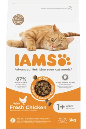 IAMS Volwassen Kattenvoer Kip - 3 kg Favoriet