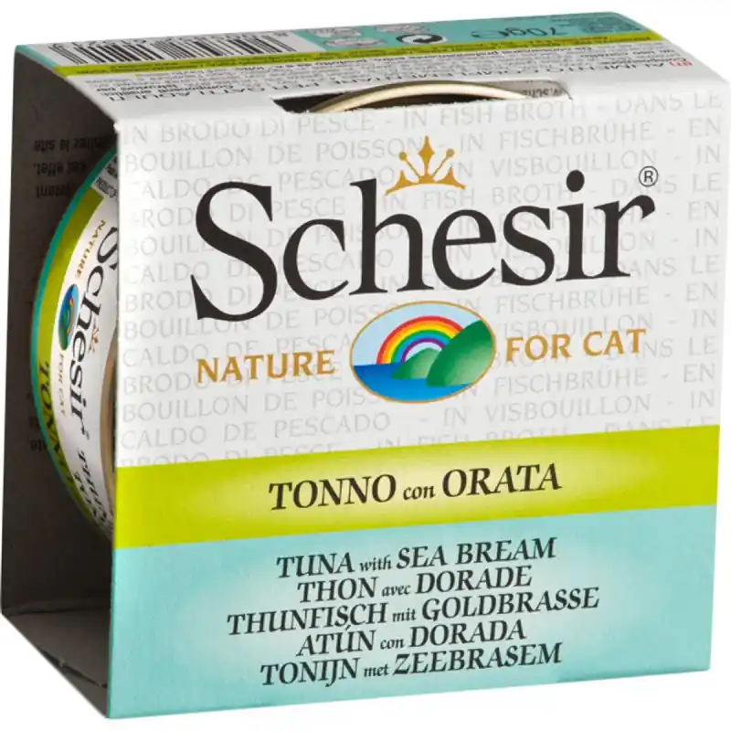 Schesir Kat Natvoeding Tonijn & Zeebrasem 70 gram Weekendaanbieding