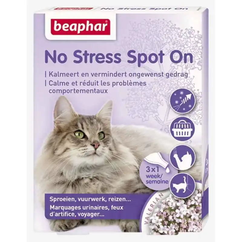 Beaphar No Stress Spot On voor Katten 3 Pipetten Koop Vandaag
