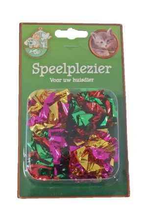 Veilige Betaling Boony Kattenspeelgoed Crinkle Bal 4 Stuks