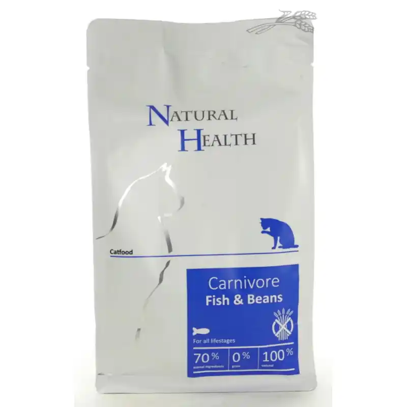 Aanbieding Natural Health Cat Carnivore Fish & Beans 400 Gram