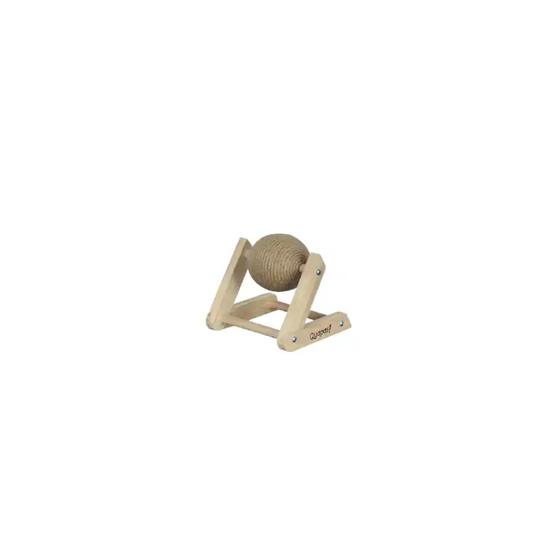 Quapas! Cat Scratching Brown Jute Ball S Gecertificeerd