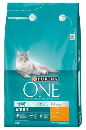 Laatste Versie Purina One Adult Kip en Volkoren Granen 3 kg