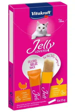 Veilige Betaling Vitakraft Jelly Lovers Kip Kalkoen 6 x 15 gram