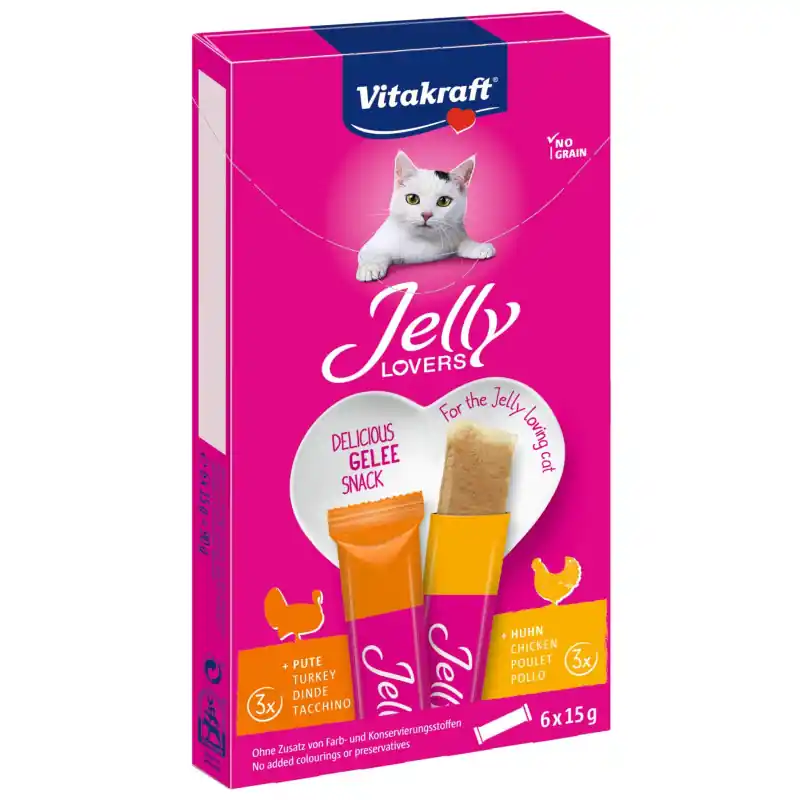 Veilige Betaling Vitakraft Jelly Lovers Kip Kalkoen 6 x 15 gram