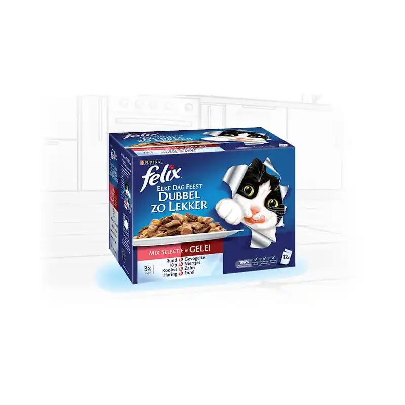 Felix Double Delicious Mix 12 x 85 gram Gecertificeerd
