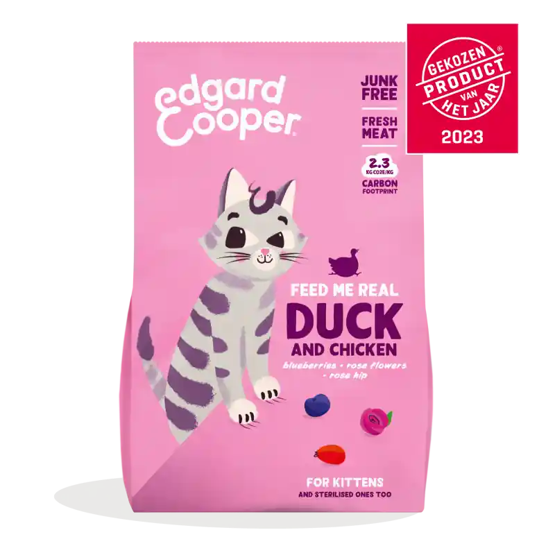 Edgard & Cooper Eend en Kip Kitten 2 kg Favoriet
