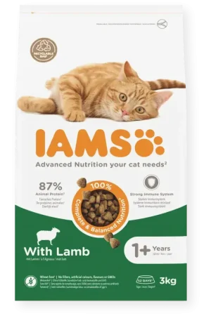 IAMS Kattenvoer Volwassen met Lam – 3 kg Uitverkoop