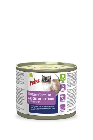 Prins Dieetvoer Kat Wet Weight Reduction and Diabetic 175 gram Populair