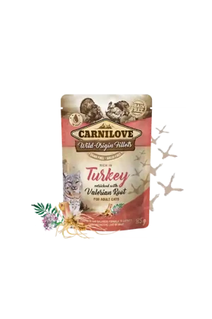 Gratis Retour Brit Carnilove Cat Pouch Turkey & Valerian Root 85 Gram