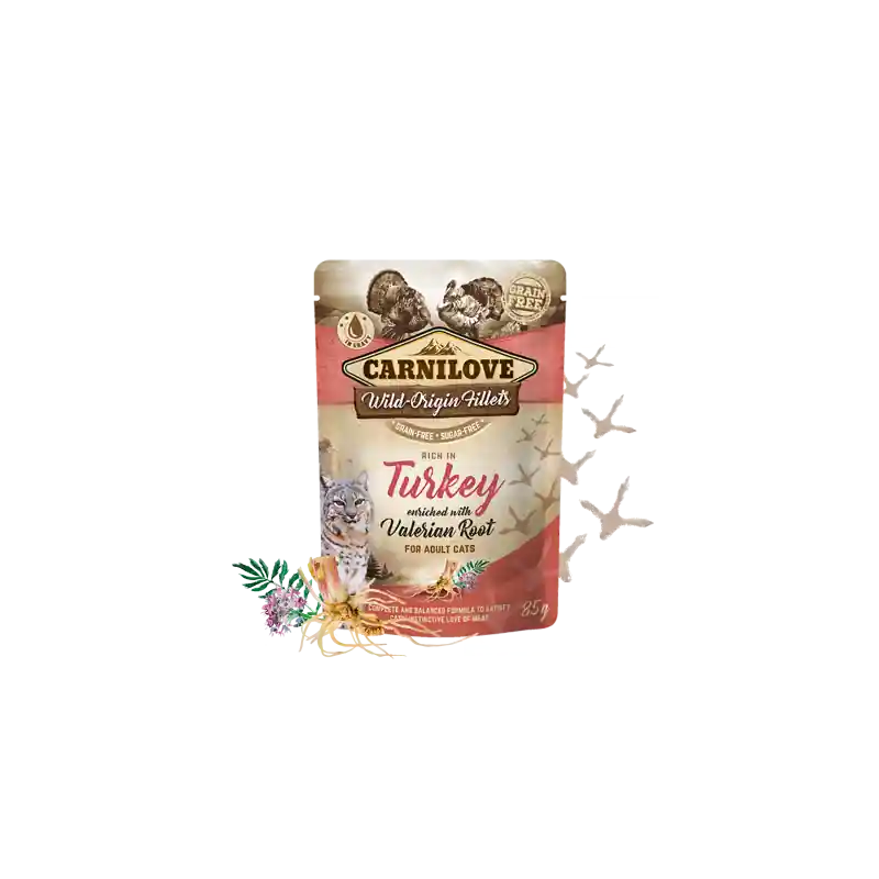 Gratis Retour Brit Carnilove Cat Pouch Turkey & Valerian Root 85 Gram