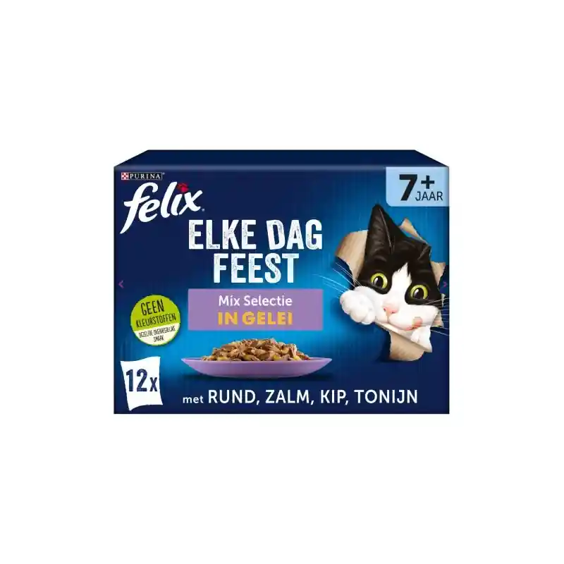Must-Have Felix Pouch Elke Dag Feest Senior Mixed 12 x 85 gram