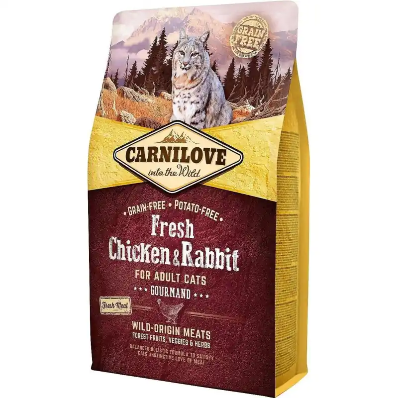 Brit Carnilove Cat Fresh Chicken & Rabbit 6 kg Beperkte Voorraad