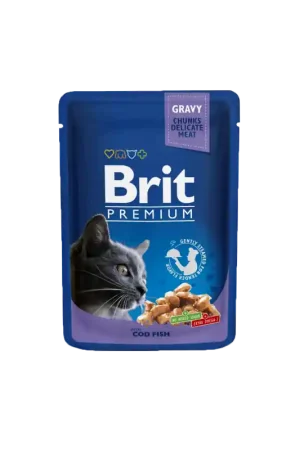 Dagaanbieding Brit Premium by Nature Cat Pouch Cod Fish 100 Gram