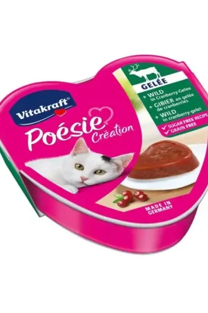 Koop Vandaag Vitakraft Kat Poesie Création Wild in Cranberry- Gelei 85 gram