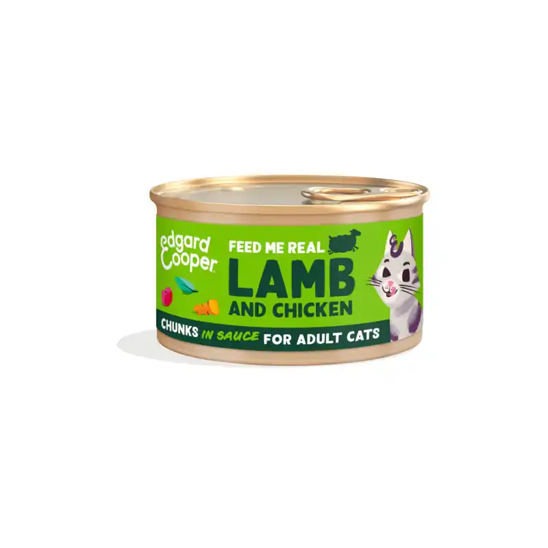 Edgard & Cooper Lam en Kip Stukjes in Saus 85 gram Dagaanbieding