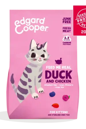 Edgard & Cooper Eend en Kip Kitten 325 gram Hoge Kwaliteit