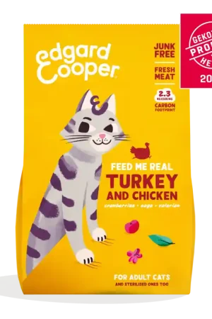 Edgard & Cooper Verse Kalkoen en Kip Kattenvoer 2 kg Must-Have