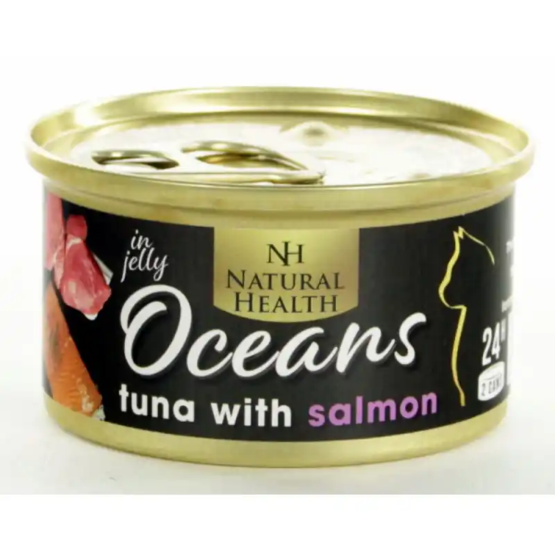 Finale Uitverkoop Natural Health Cat Oceans Tuna & Salmon 85gr