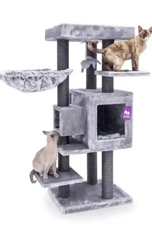 Beperkte Voorraad PetRebels Krabpaal Cleopatra 134 Grey