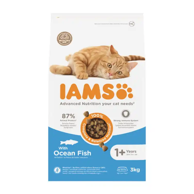 IAMS Volwassen Kattenvoer Zeevis - 3 kg Lage Prijs