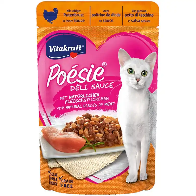 Vitakraft Kat Poesie Delisauce Kalkoen 85 gram Veilige Betaling