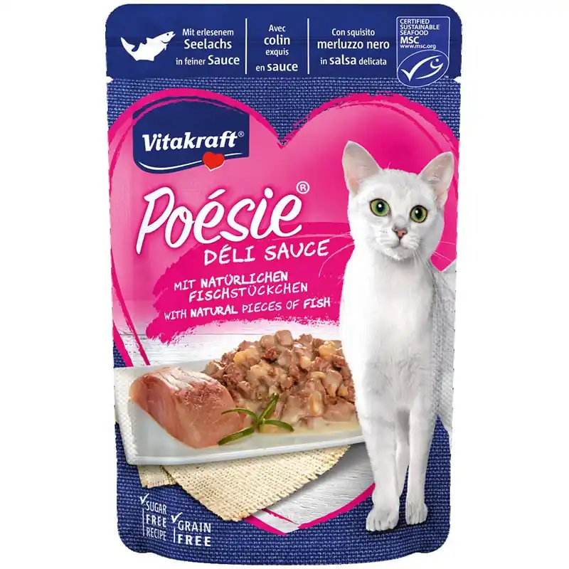 Direct Verzonden Vitakraft Kat Poesie Delisauce Koolvis 85 gram