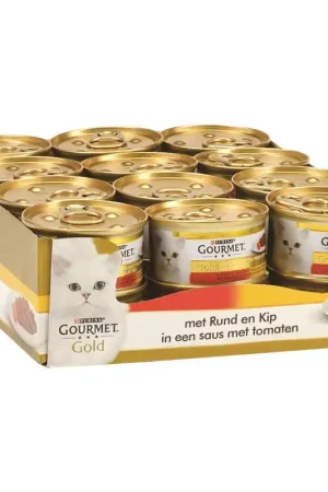 Beperkt Aanbod Gourmet Gold Cassolettes Rund/Kip 85 gr