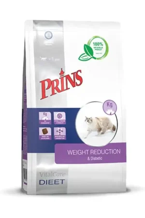 Prins Dieetvoer Kat Weight Reduction Diabetic 1,5 kg Weekendaanbieding