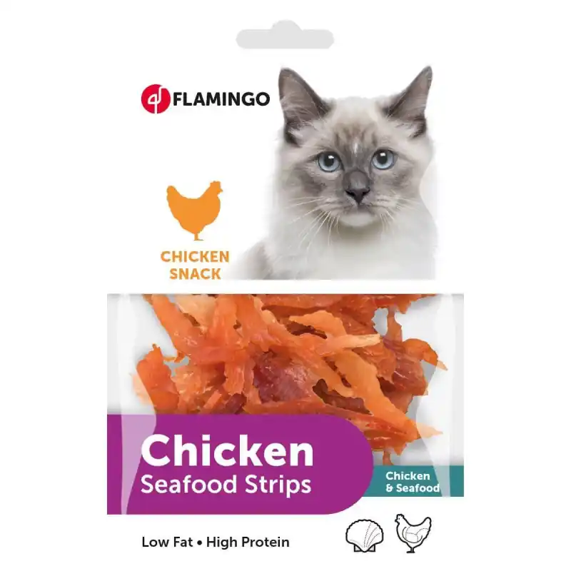 Aanbieding Chicken Soft Strip Cat 85 gr