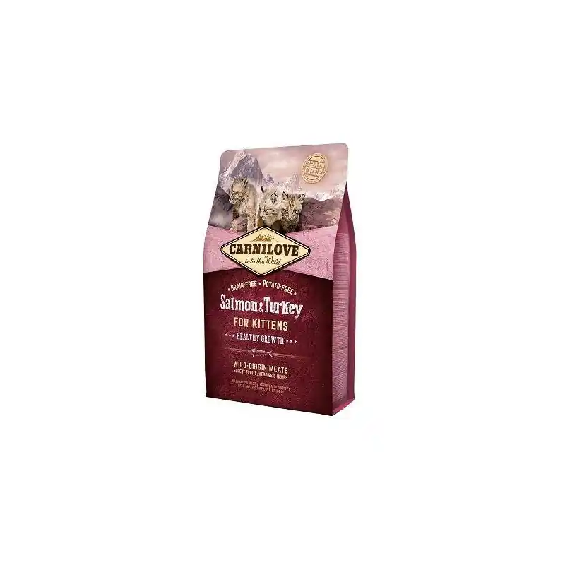Hoge Kwaliteit Brit Carnilove Zalm en Kalkoen Kitten 2 kg