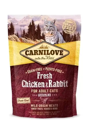 Brit Carnilove Cat Fresh Chicken & Rabbit 400 gram Beperkt Aanbod