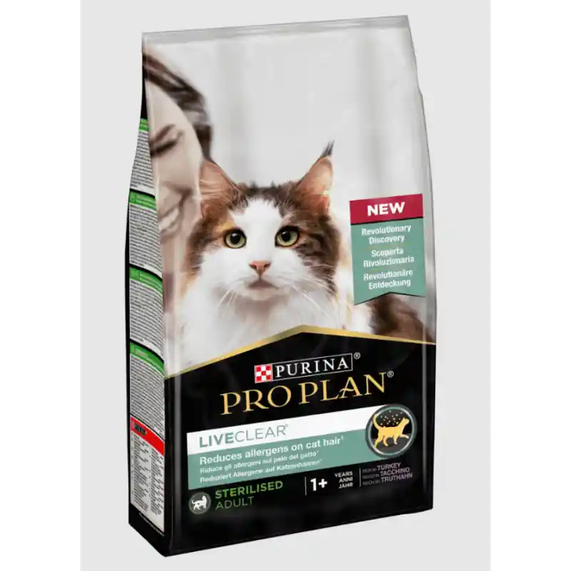 Gereduceerde Prijs Pro Plan LiveClear Sterilised Adult Kalkoen 1,4 kg