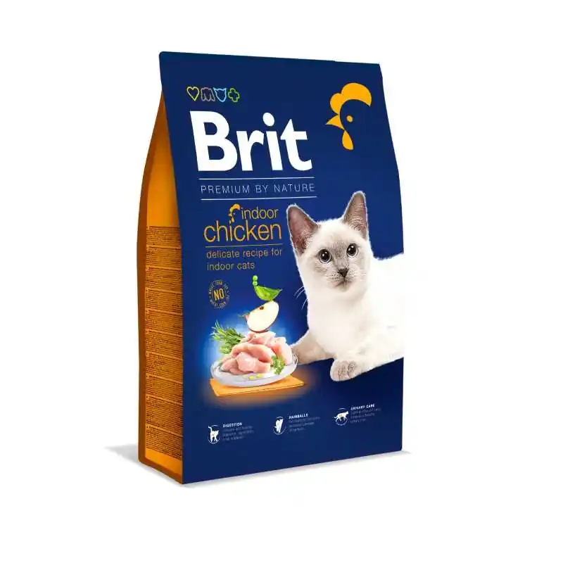 Brit Premium by Nature Cat Indoor Chicken 8 kg Weekendaanbieding