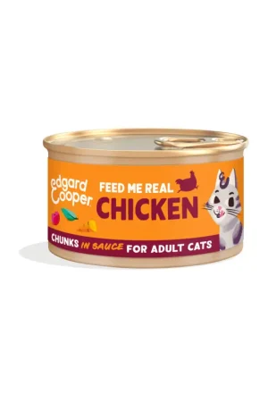 Nieuw Edgard & Cooper Kip Stukjes in Saus 85 gram