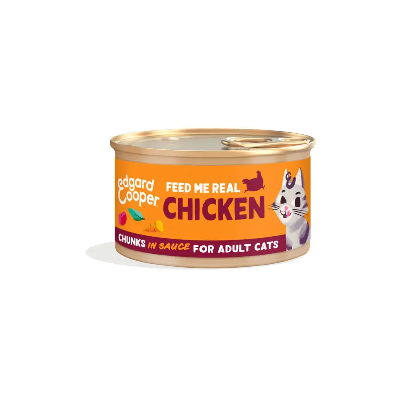 Nieuw Edgard & Cooper Kip Stukjes in Saus 85 gram