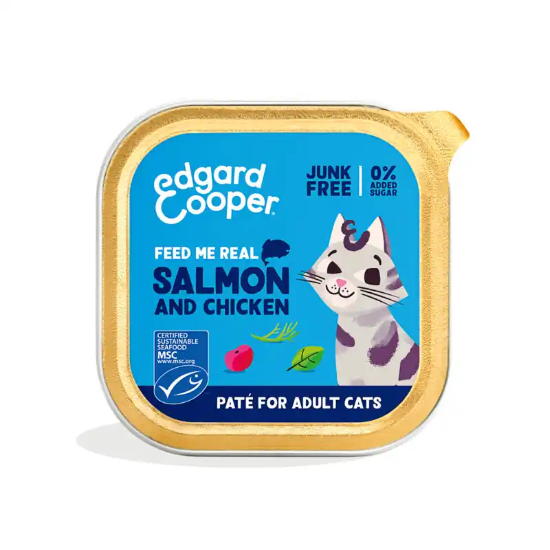 Edgard & Cooper Zalm en Kip Paté 85 gram Dagaanbieding