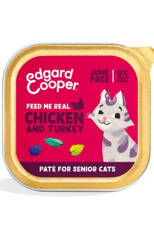 Edgard & Cooper Kip en Kalkoen Paté Senior 85 gram Betrouwbaar