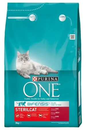Hete Deal Purina One Sterilcat Rund en Tarwe 3 kg
