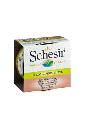 Superprijs Schesir Kat Natvoeding Kip & Ham 70 gram