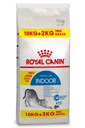 Direct Beschikbaar Royal Canin Bonusbag Indoor 27 10 + 2 kg GRATIS
