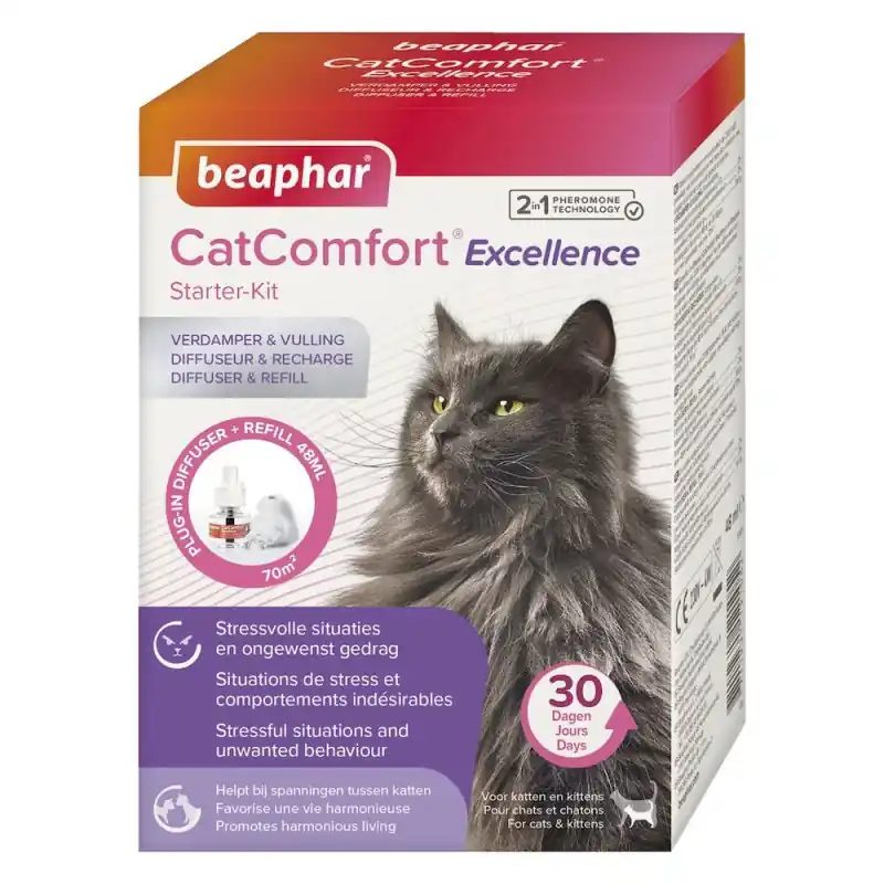 Beaphar Catcomfort Excellence Starterskit Verdamper & vulling Aanbieding