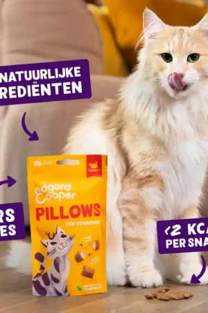 Edgard & Cooper Kattensnack Pillows Kalkoen Beperkt Aanbod