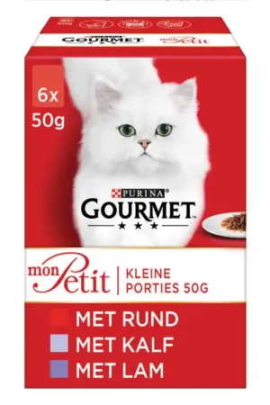 Gourmet Mon Petit Pouch Vlees MP 6 x 50 gr Hete Deal