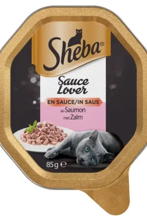 Meest Verkocht Sheba Sauce Lover Aluminium Saus Zalm 85 gr
