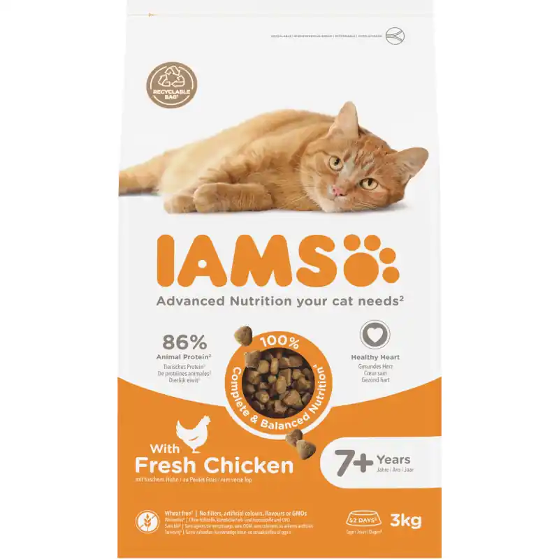Iams Cat Senior Chkn 3 kg Finale Uitverkoop