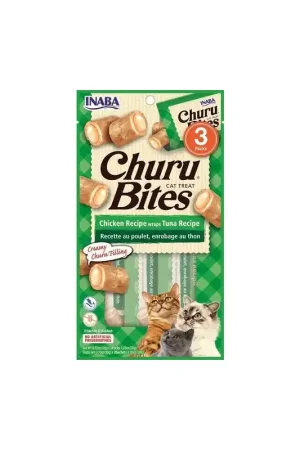 Beperkte Voorraad Inaba Churu Bites Tonijn 3x10gr